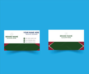 Luxury and elegant business card,Double-sided creative business card template. Portrait and landscape orientation.