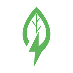 eco green leaf icon