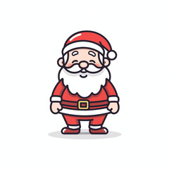 Weihnachtsmann, 2D - lustiger Santa Claus (Generative AI)