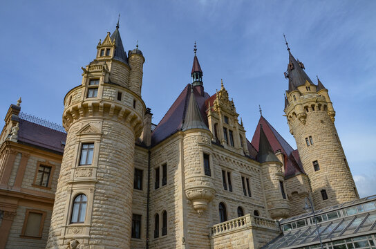 The Palace in Moszna (German: Schloss Moschen) is a historic residence located in the village of Moszna, Opole Voivodeship, between the towns of Prudnik and Krapkowice