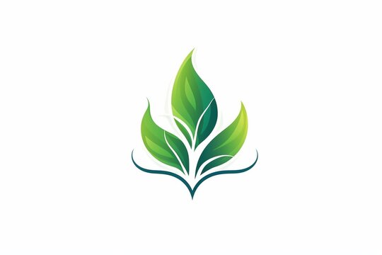 Environmentally friendly recycling logo with a green concept. Generative AI