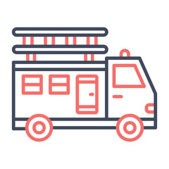 Fototapeta premium Fire Truck Icon