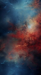 Obraz premium Hyper-Detailed Nebula Cluster with Stars in Realistic Matte Painting with Tactile Texture