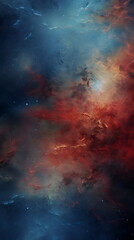 Hyper-Detailed Nebula Cluster with Stars in Realistic Matte Painting with Tactile Texture