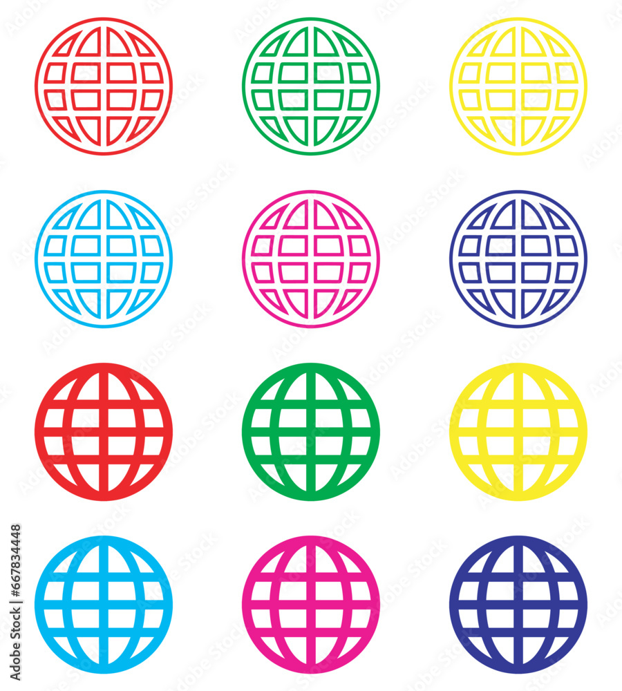 Poster internet icon vector. website icon sign symbol in trendy flat style. set elements in colored icons. 