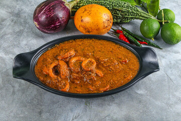 Indian cuisine - Masala with calamari