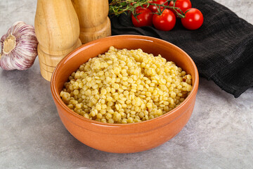 Organic wheat pasta - boiled ptitim