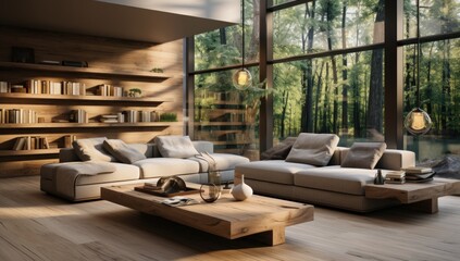 Obraz premium Modern living room with sofa