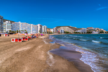 Fototapeta na wymiar Platja Raco beach Cullera Valencian Community Spain beautiful tourist destination