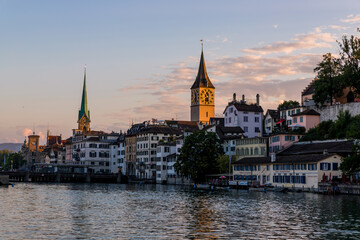 Le Limmat à Zurich en Suisse