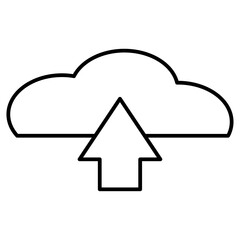 upload line icon, upload, icon, vector, download, web, file, website, button, arrow, cloud, computer, technology, data, app, illustration, design, internet, document, sign, flat, interface