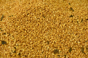 A collection up of roasted devilled dhal