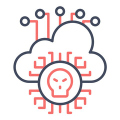 Infected Cloud Icon