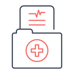 Obraz premium Medical Folder Icon