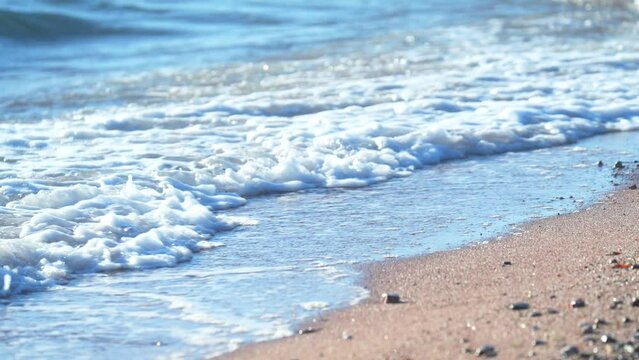 Waves on the beach neom Saudi Arabia