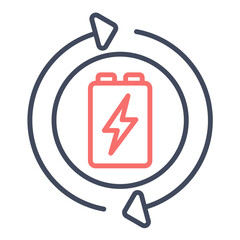 Battery Recycling Icon
