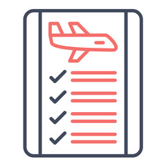 Flight Checklist Icon