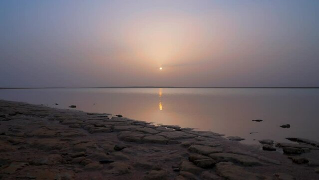 Sea and sunset in NEOM, Saudi Arabia