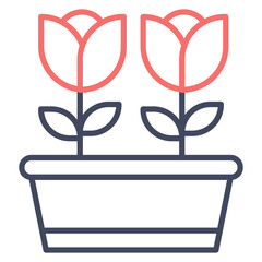 Large Flower Pot Icon