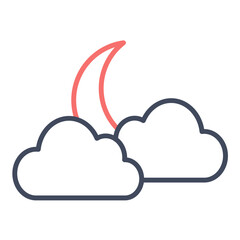 Cloudy Night Icon