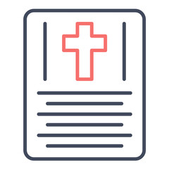 Obraz premium Death Announcement Icon