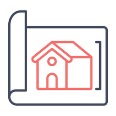 Solar House Plan Icon