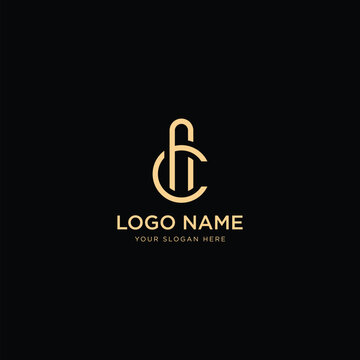 initial letter AC or CA logo Stock vector creative modern trendy template