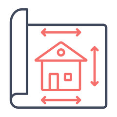 Construction Blueprint Icon