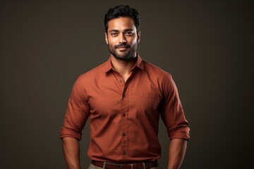 Obraz premium Contemporary Charm: Indian Male in Fashionable Profile Shot generative ai