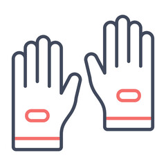 Obraz premium Cycling Gloves Icon