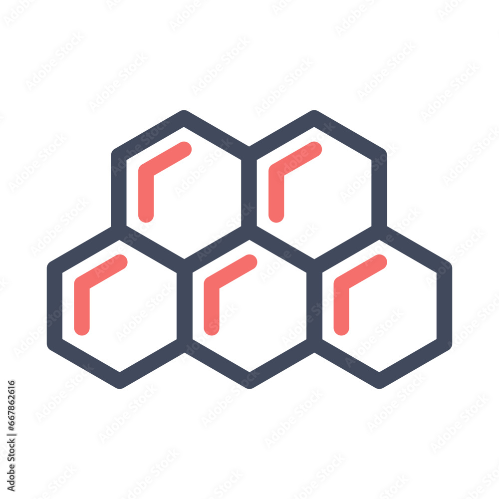 Sticker honeycomb icon