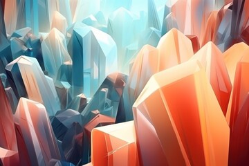 Crystal Cubism Backgrounds