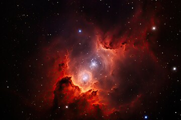 Creative nebula in space