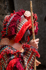 Caretos de Podence, Traditional mask and carnival at Podence, Trás os Montes, Portugal