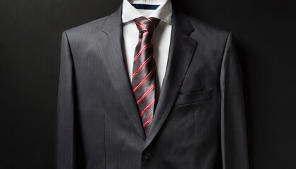 Set of shirt, jacket and tie on a tailor's dummy - obrazy, fototapety, plakaty