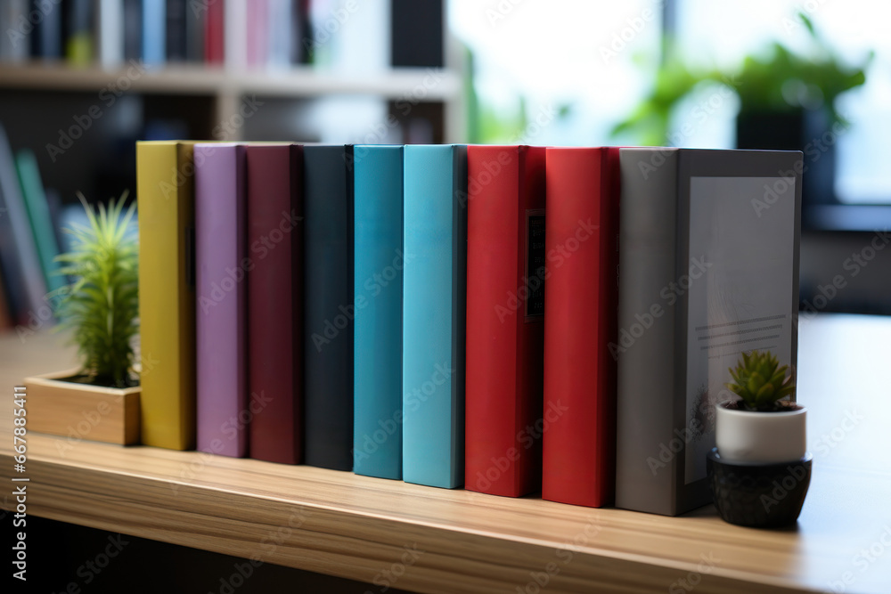 Poster mediation books and resources on a shelf, illustrating the knowledge and guidance available in the f