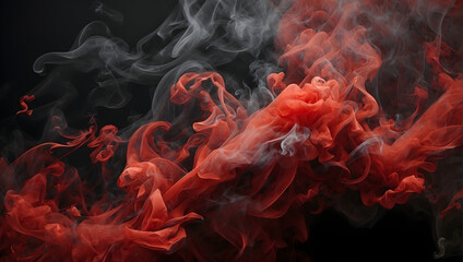 Fototapeta premium Smokey background red and black, high quality background full HD 