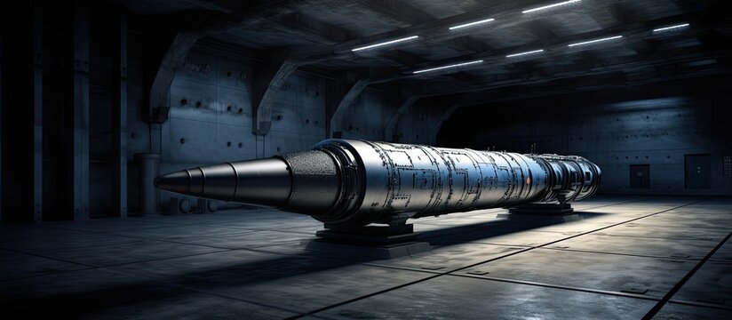 Nuclear warhead missile in silo