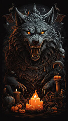 Halloween T-Shirt Design & Mobile Wallpaper