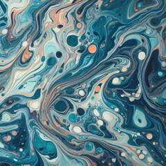 Colorful marble paint, Blue marble pattern abstract texture, concept graphic resources, generative ai	