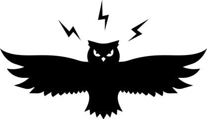 vector illustration of an owl on a transparent background