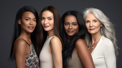 Obraz premium portrait of four pretty women
