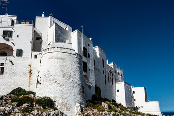 The white walls of Ostuni, Italy, often referred to as the white city