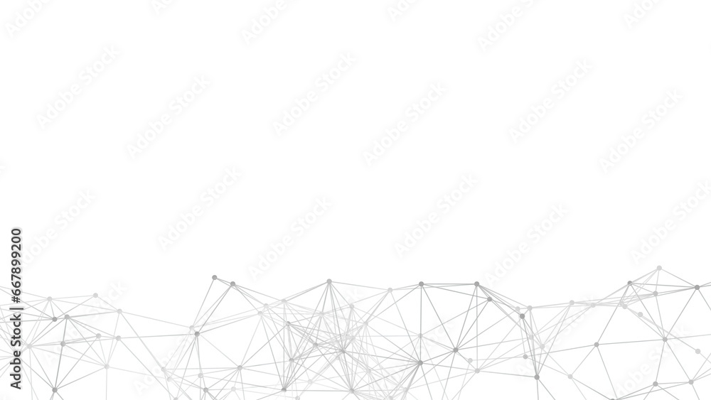 Aufkleber Abstract geometric background. Plexus mesh backdrop illustration.
