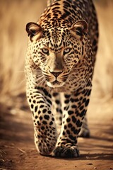 vintage photo close up of leopard