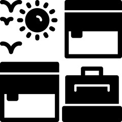 Packing cubes Icon