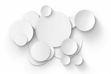 White round background material
