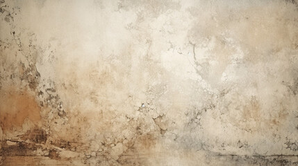 Obraz na płótnie Canvas Fond d'un mur beige clair, texture ciment, béton. Ambiance sombre. Arrière-plan pour conception et création graphique.