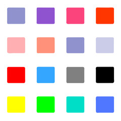 set of colorful buttons