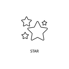 star concept line icon. Simple element illustration.star concept outline symbol design.